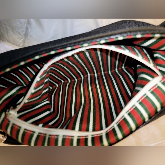 🖤 GUCCI | Vintage Denim Monogram Britt Interlocking GG Tassel Shoulder Bag - Picture 7 of 13